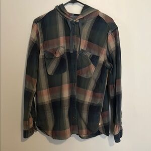 Plaid Hooded Jacket for Women